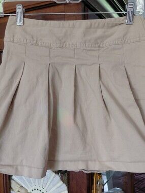 Place Beige Pleated uniforn Skirt W/ Shorts